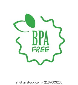 bpa free icon on white background