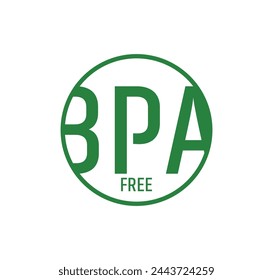 bpa free icon on white background