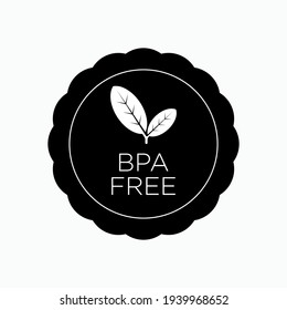 BPA Free Icon. Organic Synthetic Compounds Symbol - Vector.