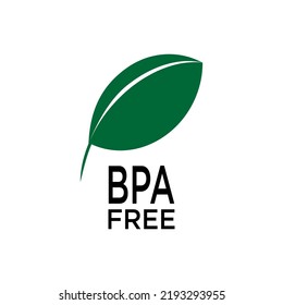 BPA  Free Icon. Symbol Chemicals from Plastics that are often Associated with the Risk of Health Problems.  Applied for Design Element, Presentation, Website or Apps.