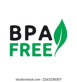 bpa free icon vector isolated on background