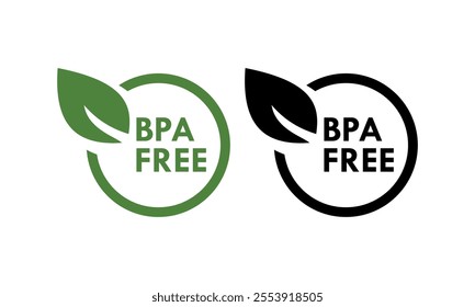 BPA FREE logo template illustration. Suitable for package product