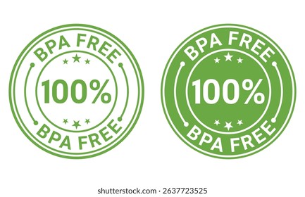 Bpa free rubber stamp logo vector template