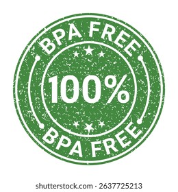 Bpa free rubber stamp vector icon template illustration