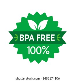 BPA free vector badge template. Suitable for using in labet product.