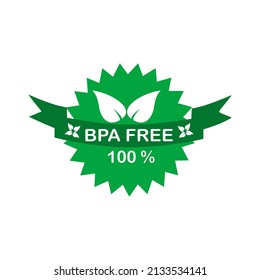 BPA free vector badge template. Suitable for using in labet product.