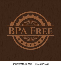 BPA Free wood icon or emblem