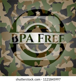 BPA Free written on a camouflage texture