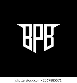 BPB letter logo design with white background in illustrator, vector logo modern alphabet font overlap style, calligraphy designs for logo, Poster, Invitation, etc.