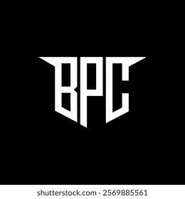 BPC letter logo design with white background in illustrator, vector logo modern alphabet font overlap style, calligraphy designs for logo, Poster, Invitation, etc.