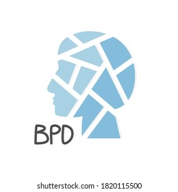 BPD (Borderline Personality Disorder) concept- vector illustration