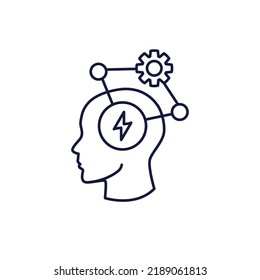 BPD - Borderline Personality Disorder icon showing mental illness concept