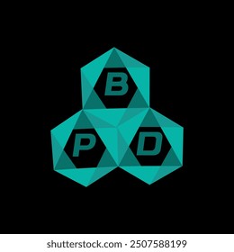 BPD creative minimalist letter logo. BPD unique vector initials alphabet letter logo design
