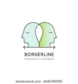 DBP Emoção Desregulação Neurodivergente Saúde Mental Humor Instabilidade Minimalista Vetor Clipart Identidade Medo Abandono Esforço AutoImagem Crise Linha Arte Personalidade Transtorno
