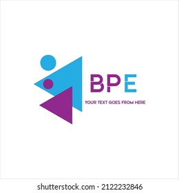BPE letter logo creative design. BPE unique design