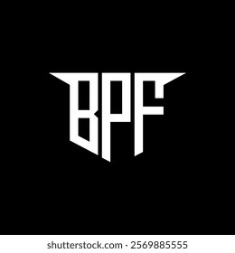 BPF letter logo design with white background in illustrator, vector logo modern alphabet font overlap style, calligraphy designs for logo, Poster, Invitation, etc.