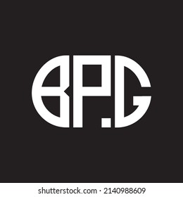 BPG letter logo design on black background. BPG 
creative initials letter logo concept. BPG letter design.