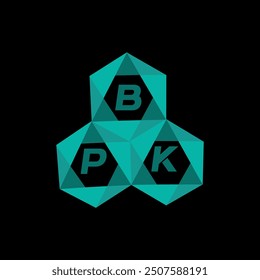 BPK creative minimalist letter logo. BPK unique vector initials alphabet letter logo design
