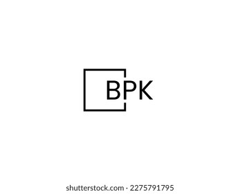 BPK Letter Initial Logo Design Vector Illustration