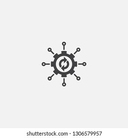 BPM base icon. Simple sign illustration. BPM symbol design. Can be used for web, print and mobile