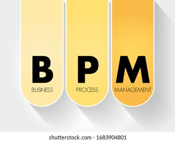 BPM: acrónimo de Business Process Management, fondo de concepto del negocio