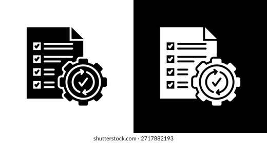 Icono de Bpm relleno en blanco y negro.