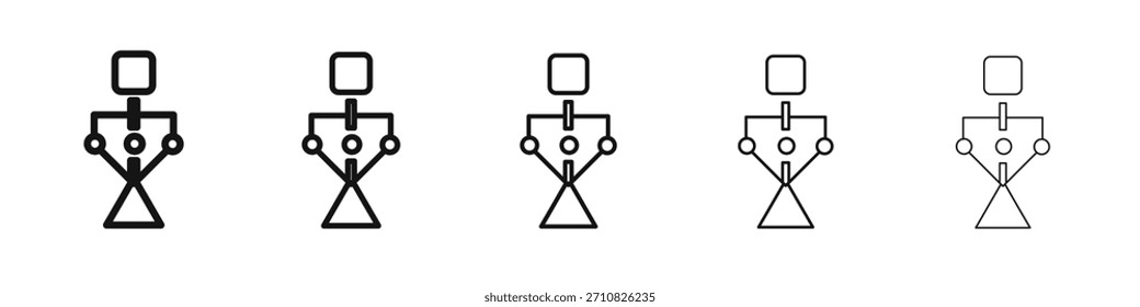 Design de ícone de BPM, logotipo, aplicativo, UI. Ilustração vetorial, EPS