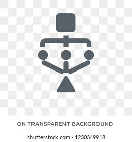 bpm icon. Trendy flat vector bpm icon on transparent background from general  collection. 