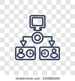 bpm icon. Trendy linear bpm logo concept on transparent background from General  collection