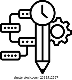 bpm model icon business process management model vector
