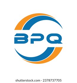 BPQ letter logo design on a white background or Monogram logo design for entrepreneur and business.