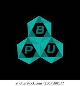 BPU creative minimalist letter logo. BPU unique vector initials alphabet letter logo design
