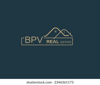 BPV Real Estate and Consultants Logo Design Vectors images. Luxury Real Estate Logo Design