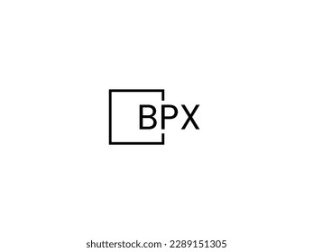 BPX Letter Initial Logo Design Vector Illustration
