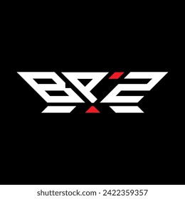 BPZ Brief Logo Vektordesign, BPZ einfaches und modernes Logo. BPZ luxuriöses Alphabet-Design  