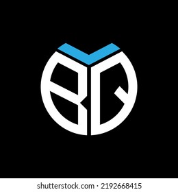  BQ creative circle letter logo concept. BQ letter design.

