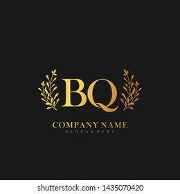 BQ Initial beauty floral logo template