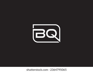 BQ-Logo-Design für erste Handschrift und minimalistisches Logo