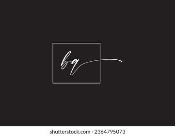 Diseño del logotipo de la letra manuscrita inicial de la zona de barbacoa y logotipo minimalista