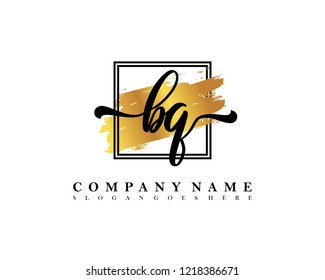 BQ Initial handwriting logo concept