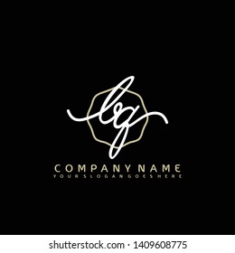 BQ Initial handwriting logo concept
