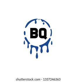BQ  Initial Handwriting logo template vector