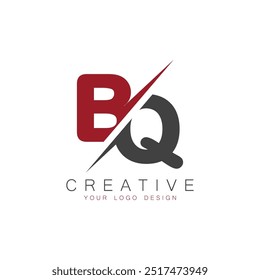 BQ initial monogram with letter creative logo