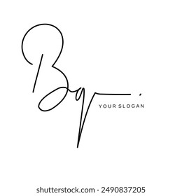 Bq Diseño inicial del Vector del logotipo de la firma