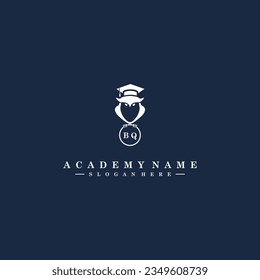 BQ Initials Academy Logo Vector Art Icons and Graphics