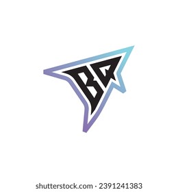 La combinación de letras de barbacoa el atractivo logotipo o el logotipo inicial de juegos como un diseño de concepto inspirador