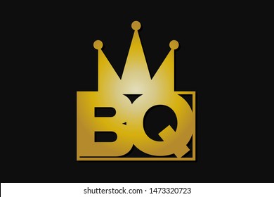 bq logo with gold crown