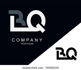 BQ Logo Letter Design Template Element