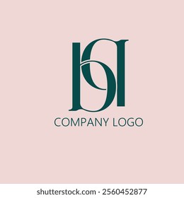 BQ monogram company logo vector