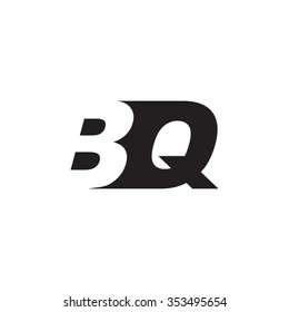 BQ negative space letter logo